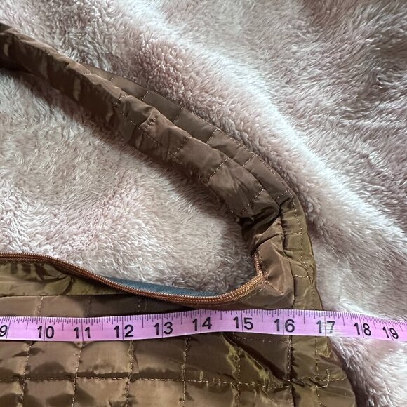 Brown Quilted Oversized Bag NWOT - Picture 4 of 5